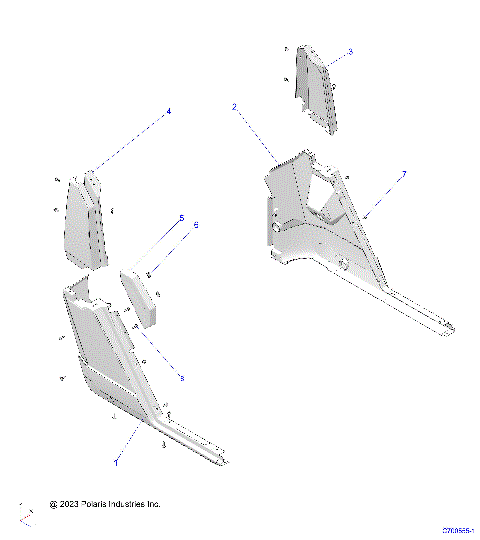 BODY, REAR FENDERS - R25RR399AF/AK/AP/AS/A9/BF/BK/BP/BS/B9 (C700555-1)