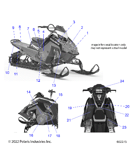 BODY, DECAL, BLACK SIDE PANEL W/FLAT BLACK ACCENT - S23TGW9BS/TGM9BS (602275)