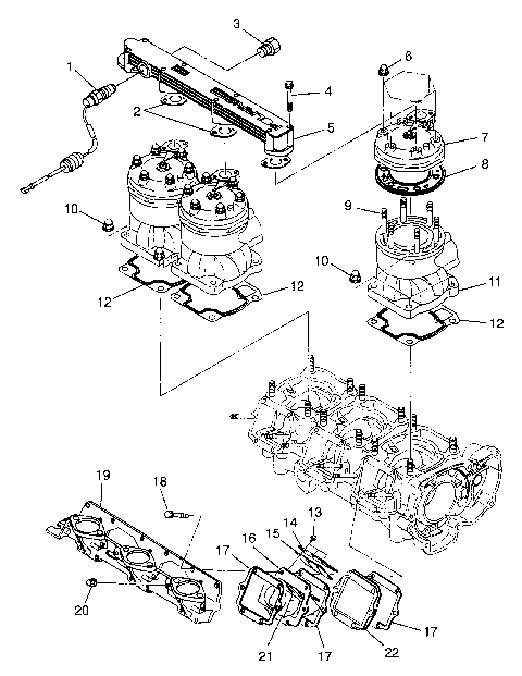 CYLINDER & MANIFOLD SL 780 B974088 and Intl. SL 780 I974088 (4940924092C001)