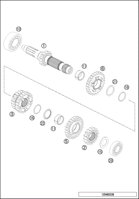 TRANSMISSION I - MAIN SHAFT