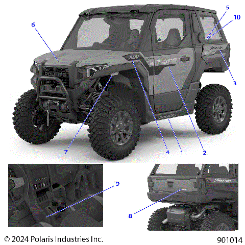 BODY, DECALS, GRAPHICS - G25GVW99AB/BB