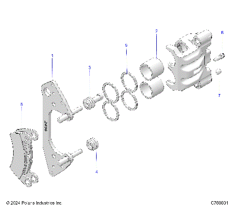 BRAKES, FRONT CALIPER - G25G4E99 (C760031)