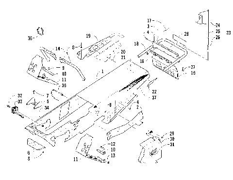 CHASSIS, FOOTREST, AND REAR BUMPER ASSEMBLY [87483]