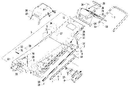 TUNNEL, REAR BUMPER, AND TAILLIGHT ASSEMBLY [93360]