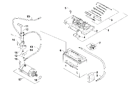BATTERY AND STARTER ASSEMBLY [300077]