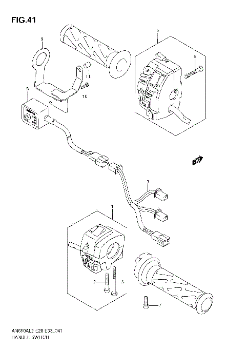 HANDLE SWITCH (AN650A L2 E28)