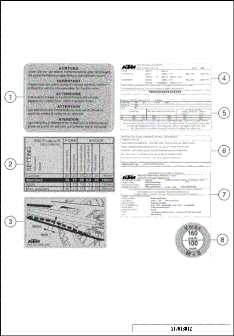 TECHNIC INFORMATION STICKER