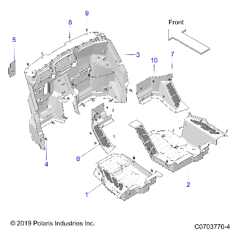 BODY, FLOOR PANELS, FRONT - Z21R4D92AM/BM/AC/BC (C0703770-4)