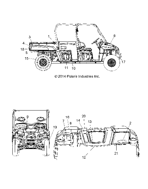 BODY, DECALS - R14WH9EMD (49RGRDECAL14DCREW)