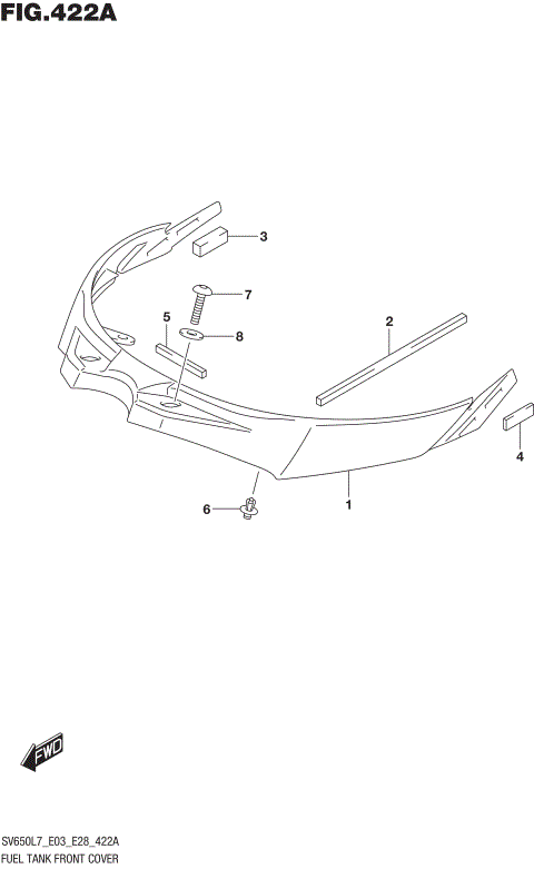 FUEL TANK FRONT COVER