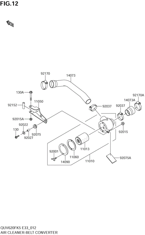 AIR CLEANER-BELT CONVERTER
