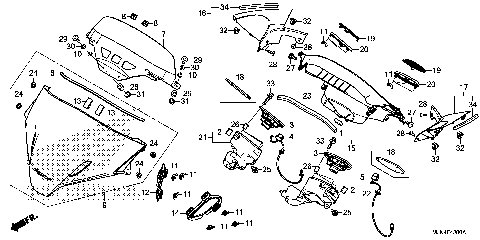 METER VISOR@SPEAKER UNIT