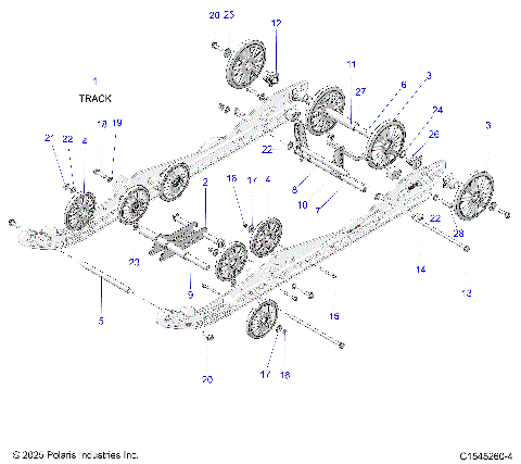 SUSPENSION, REAR - S26TDL9BS/BEL (C1545260-4)