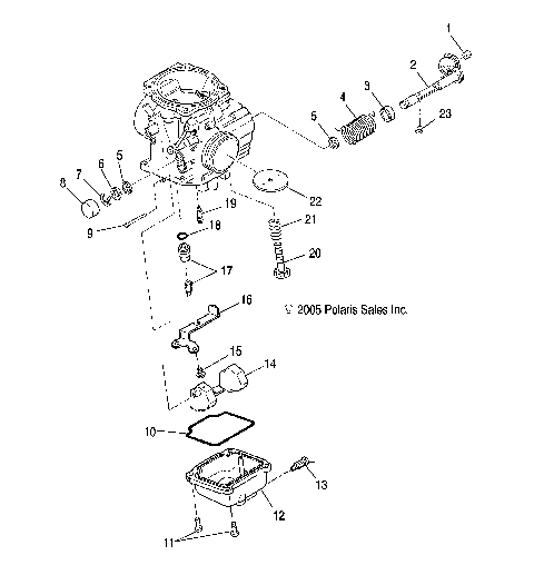 ENGINE, CARBURETOR, LOWER - A07MH46AA/AZ (4999200059920005D08)