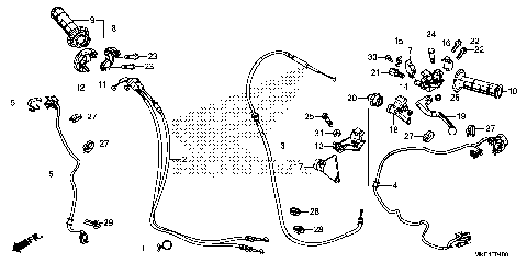 HANDLE LEVER@SWITCH@CABLE