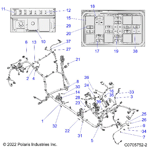 ELECTRICAL, WIRE HARNESS, CHASSIS - Z21RAD92BB/BK (C0705752-2)
