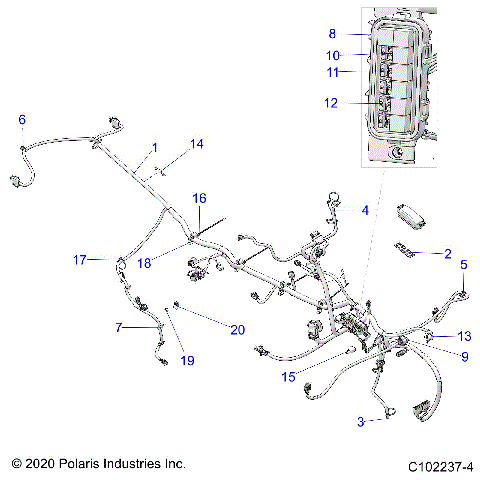 ELECTRICAL, HARNESS - A23SDA57A5/E57A4 (C102237-4)