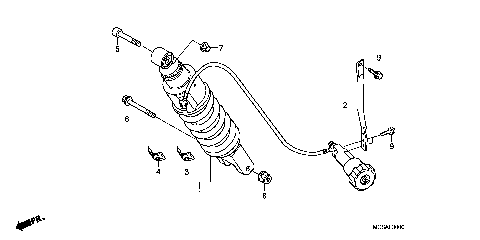 REAR SHOCK ABSORBER