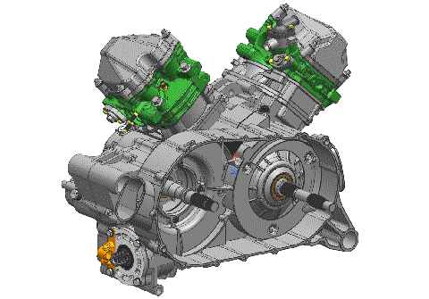 2V91W ENGINE (SHORT FRONT OUTPUT SHAFT)