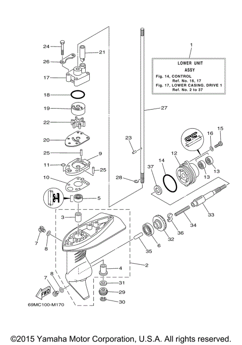 LOWER CASING DRIVE 1