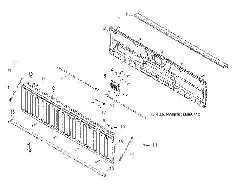 BODY, TAILGATE ASM. - R14WH9EMD (49RGRTAILGATE10800CREW)