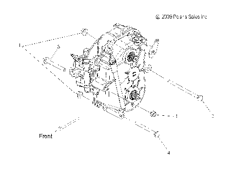 DRIVE TRAIN, GEARCASE MOUNTING - S15PU6NSL/NEL (49SNOWGEARCASEMTG10600WIDE)
