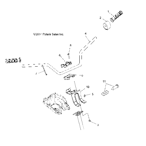 STEERING, HANDLEBAR and CONTROLS - A15SHS57CS (49ATVHANDLEBAR15TRCTR)