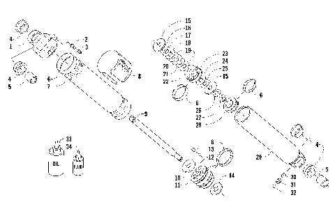 REAR SUSPENSION REAR ARM SHOCK ABSORBER [91061]
