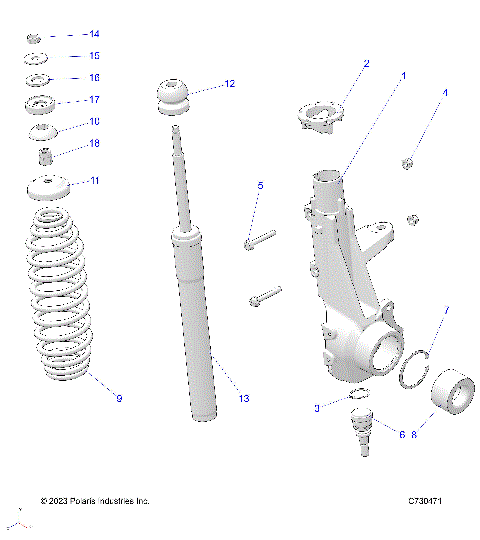 SUSPENSION, FRONT STRUT - R25M4U57Z5/B5/Z6/B6 (C730471
