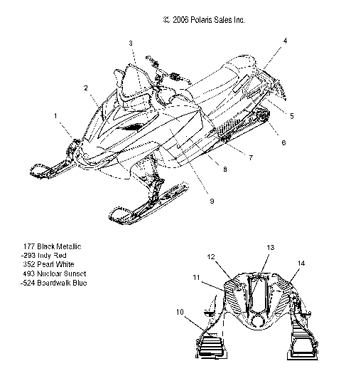 DECALS - S07PP6HS/HSA/HSB/PD6HS/HE (49SNOWDECALCLEAN)