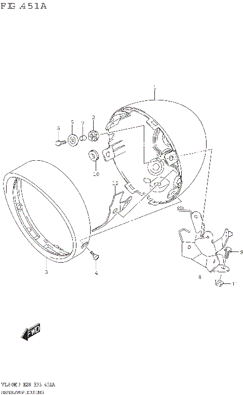 HEADLAMP HOUSING