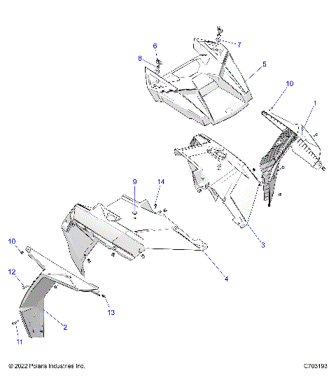 BODY, HOOD, FRONT FENDERS AND FLAIRS - Z23NAE99A/99B (C703193)