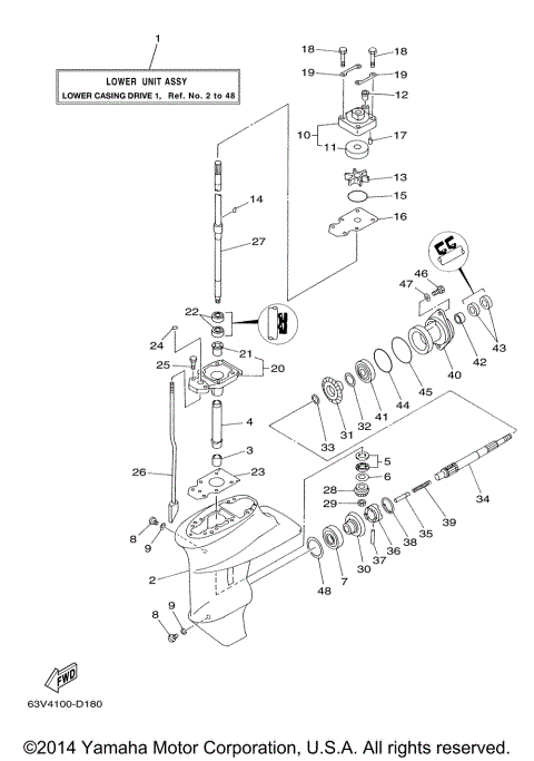 LOWER CASING DRIVE 1