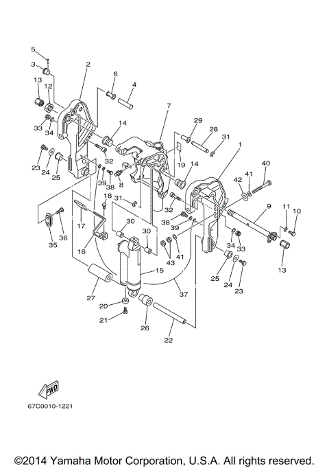 BRACKET 1 F40MH ER