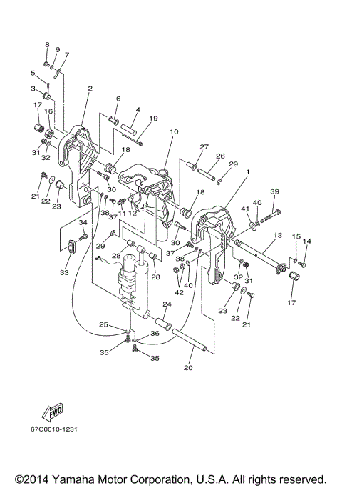 BRACKET 2 F30TR F40TR