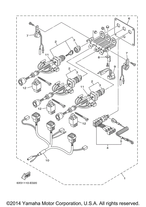 ELECTRICAL SWITCH PANEL TRIPLE