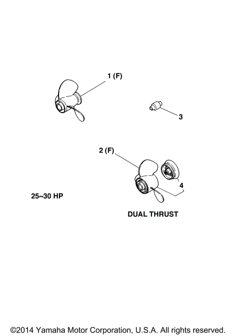 PROPELLERS 25 F25 THROUGH 30