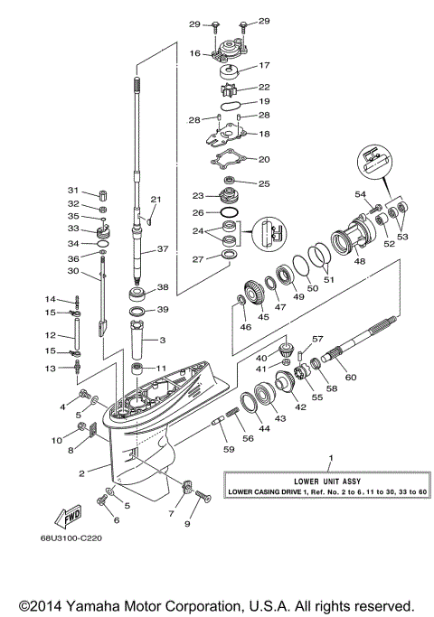 LOWER CASING DRIVE 1