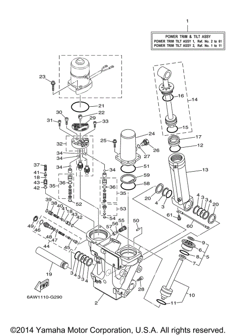 POWER TRIM TILT ASSY 1