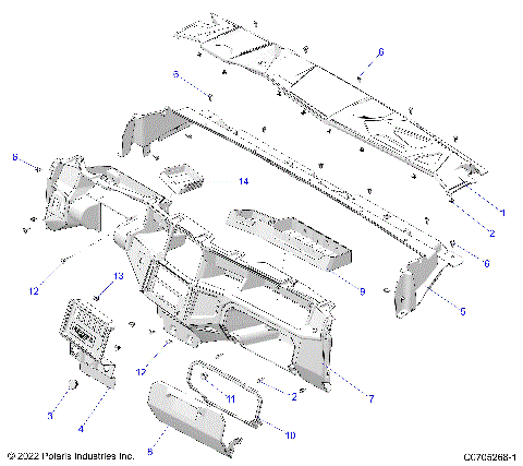 BODY, DASH - G23GAB99CG/FG (C0705268-1)