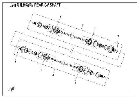 REAR CV SHAFT