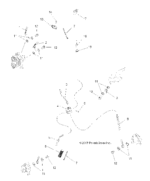 BRAKES, BRAKE LINES - A10MH76AJ/MN76AX/AZ (49ATVBRAKELINE10SP800)