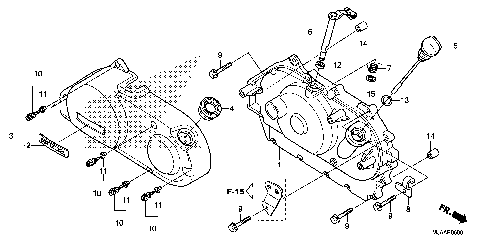 RIGHT CRANKCASE COVER (1)