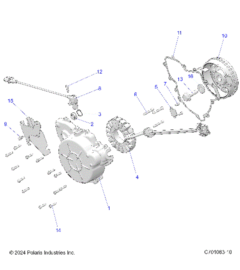 ENGINE, STATOR and COVER - Z25ASE99P5 (C701083-10)
