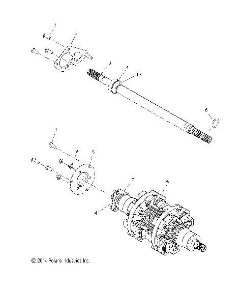 DRIVE TRAIN, JACKSHAFT and DRIVESHAFT - S15DP8 ALL OPTIONS (49SNOWDRIVETRAIN15PROS)