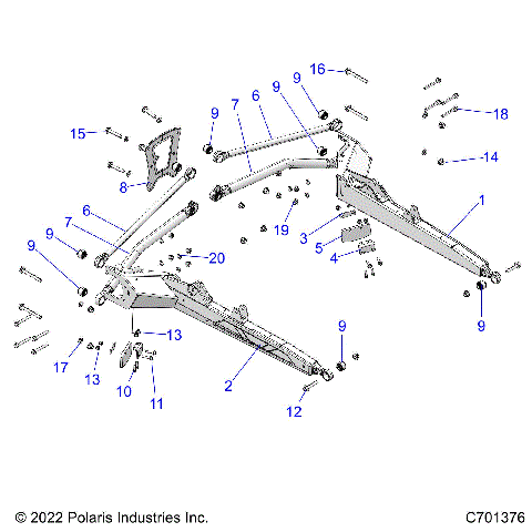 SUSPENSION, REAR CONTROL ARMS - Z21RAE92BD/BJ (C701376)