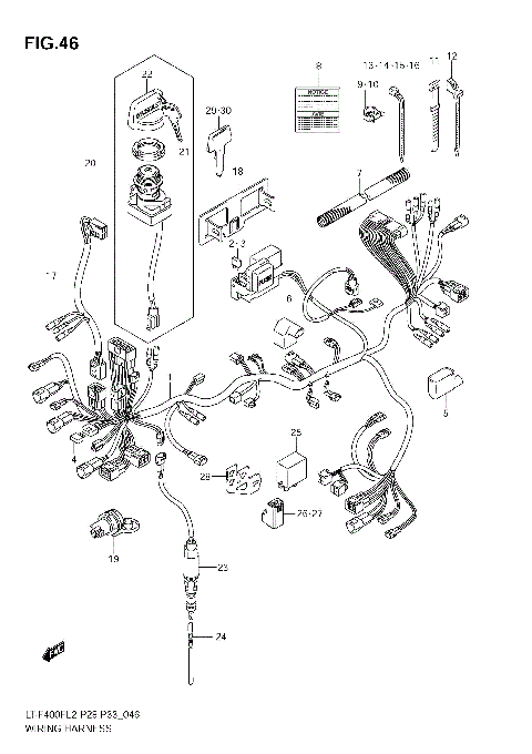 WIRING HARNESS (LT-F400F E28)