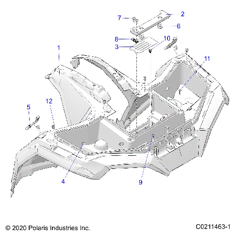 BODY, FRONT CAB - A21SEK57AG/BG (C0211463-1)