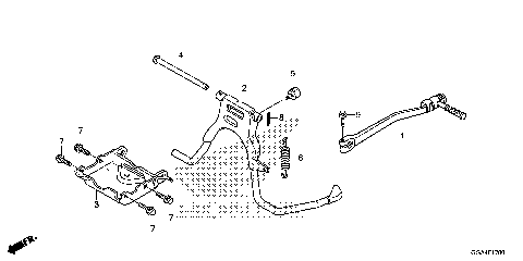 STAND@KICK STARTER ARM