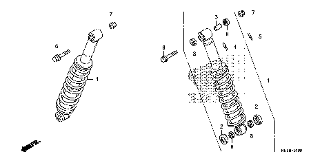 REAR SHOCK ABSORBER